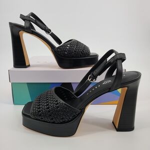 Katy Perry Collections Black Ankle Strap Heels